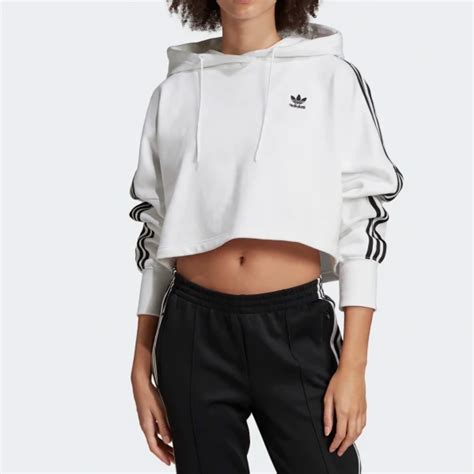 weißer adidas hoodie crop|Amazon.com: Crop Adidas Hoodie.